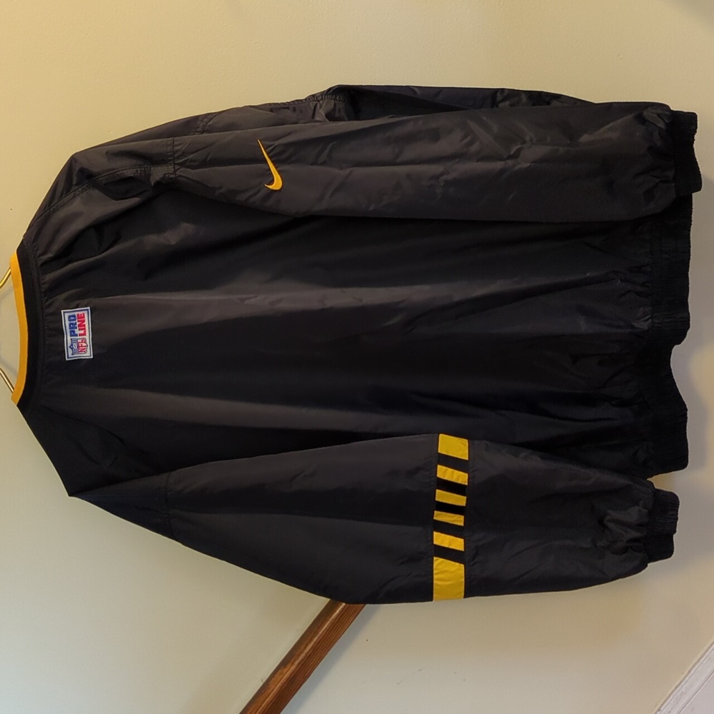 Vintage Reversible NIKE Pittsburgh Steelers Pullover Jacket - Picture 5 of 12